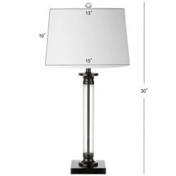 JONATHAN Y 30" (Set of 2) Mason Glass/Metal Table Lamp (Includes LED Light Bulb) Black - JONATHAN Y -Desk Lamps sales shop unnamed file 753