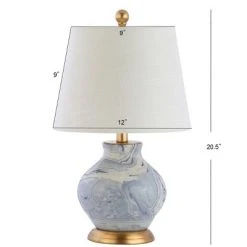 JONATHAN Y 20.5" Ceramic Holly Marbleized Table Lamp (Includes LED Light Bulb) Blue - JONATHAN Y 5 JONATHAN Y 20.5" Ceramic Holly Marbleized Table Lamp (Includes LED Light Bulb) Blue - JONATHAN Y -Desk Lamps sales shop unnamed file 766