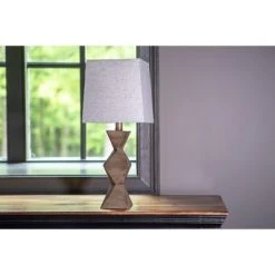 Knox Stacked Diamond Lamp Desert Brown - Decor Therapy -Desk Lamps sales shop unnamed file 779