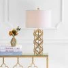 JONATHAN Y 26.5" Metal Oliver Quatrefoil Table Lamp (Includes LED Light Bulb) Gold - JONATHAN Y