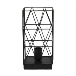 Metal Geometric Square Table Lamp Black - Simple Designs -Desk Lamps sales shop unnamed file 844