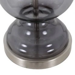 29" x 16" Glass Sadie Sculpted Table Lamp Smoke Translucent - Decor Therapy -Desk Lamps sales shop unnamed file 896