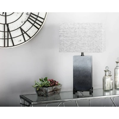 Olivia & May 26" x 15" Modern Metal Table Lamp Gray - Olivia & May 1 Olivia & May 26" x 15" Modern Metal Table Lamp Gray - Olivia & May