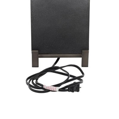 Olivia & May 26" x 15" Modern Metal Table Lamp Gray - Olivia & May 3 Olivia & May 26" x 15" Modern Metal Table Lamp Gray - Olivia & May - Image 3