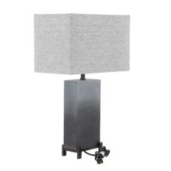 Olivia & May 26" x 15" Modern Metal Table Lamp Gray - Olivia & May 13 Olivia & May 26" x 15" Modern Metal Table Lamp Gray - Olivia & May -Desk Lamps sales shop unnamed file 915