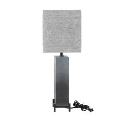Olivia & May 26" x 15" Modern Metal Table Lamp Gray - Olivia & May 14 Olivia & May 26" x 15" Modern Metal Table Lamp Gray - Olivia & May -Desk Lamps sales shop unnamed file 916