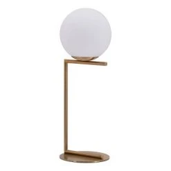 25" Modern Geometric Table Lamp (Includes Light Bulb) Brass - ZM Home