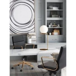 25" Modern Geometric Table Lamp (Includes Light Bulb) Brass - ZM Home 5 25" Modern Geometric Table Lamp (Includes Light Bulb) Brass - ZM Home -Desk Lamps sales shop unnamed file 920