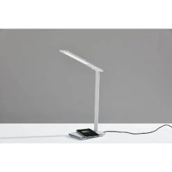16" Declan Charge Wireless Charging Multi-Function Desk Lamp (Includes LED Light Bulb) White - Adesso -Desk Lamps sales shop unnamed file 944