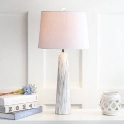 JONATHAN Y 29" Bradley Resin Table Lamp (Includes LED Light Bulb) White - JONATHAN Y