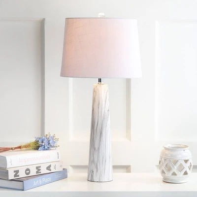 JONATHAN Y 29" Bradley Resin Table Lamp (Includes LED Light Bulb) White - JONATHAN Y 1 JONATHAN Y 29" Bradley Resin Table Lamp (Includes LED Light Bulb) White - JONATHAN Y