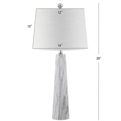JONATHAN Y 29" Bradley Resin Table Lamp (Includes LED Light Bulb) White - JONATHAN Y 3 JONATHAN Y 29" Bradley Resin Table Lamp (Includes LED Light Bulb) White - JONATHAN Y - Image 3