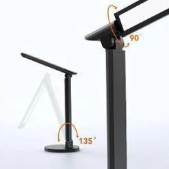 LED 12W Table Lamp (Includes LED Light Bulb) Black - TaoTronics