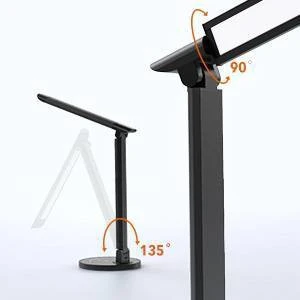 LED 12W Table Lamp (Includes LED Light Bulb) Black - TaoTronics 1 LED 12W Table Lamp (Includes LED Light Bulb) Black - TaoTronics