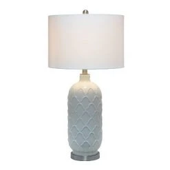 Argyle Classic Table Lamp with Fabric Shade White - Lalia Home